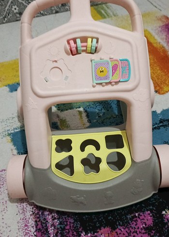 Pembe Pastel Bebek Yürüteci