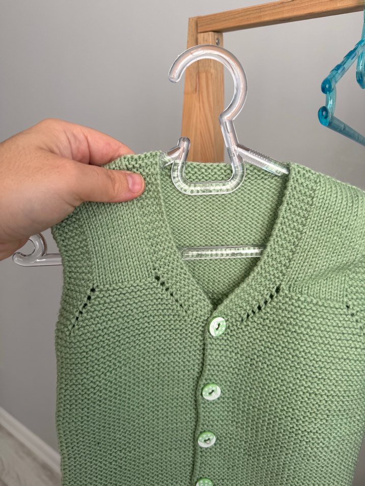 Pastel Yeşil Bebek Slingi - Görsel 2