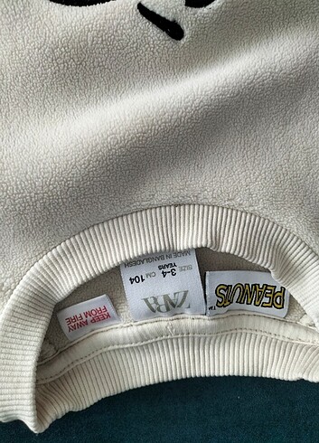 4 Yaş Beden Zara sweatshirt
