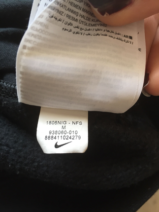 m Beden siyah Renk nike orijinal m sweatshirt kapüşonlu siyah