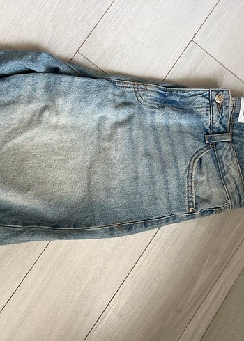 bershka kadın bermuda denim şort - Görsel 5