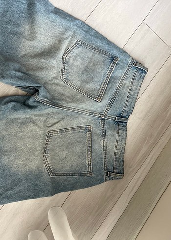 bershka kadın bermuda denim şort - Görsel 4