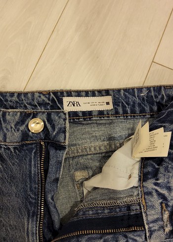 Zara Kadın Mavi Denim Pantolon - Görsel 3