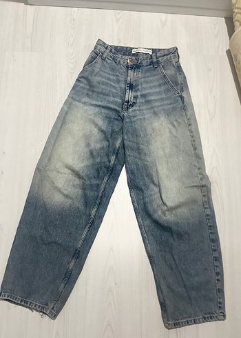 BERSHKA baggy Kesim Denim Jean - Görsel 3