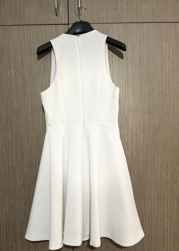 Zara beyaz mini a kesim elbise - Görsel 4