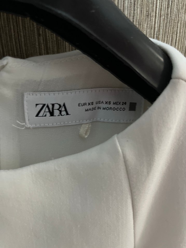 Zara beyaz mini a kesim elbise - Görsel 5