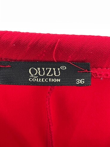 36 Beden kırmızı Renk Quzu Düz Kesim %70 İndirimli.