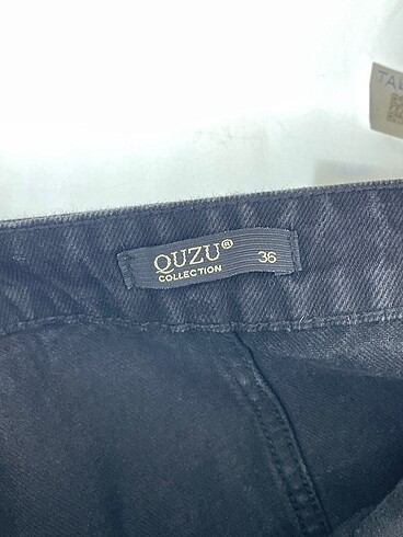36 Beden siyah Renk Quzu Mini Etek %70 İndirimli.