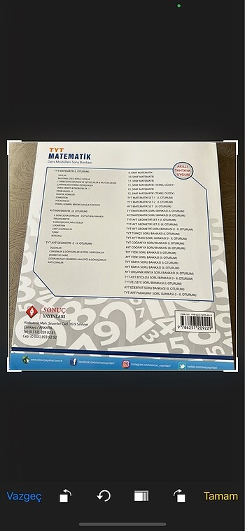 Tyt Matematik Ders Modülleri Test Kitabı