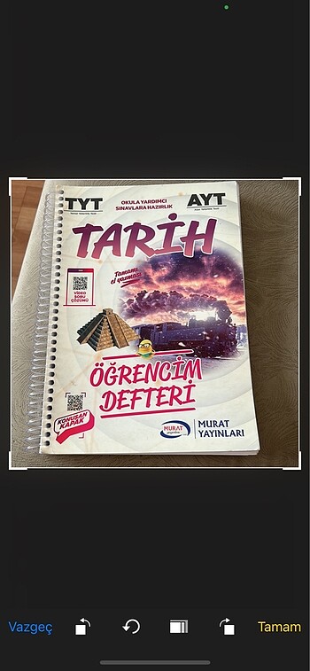 Tyt/Ayt Tarih Öğrencim Defteri