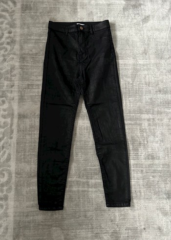 Zara Siyah ikili pantolon Kadın Denim Pantolon - Günlük Şıklık