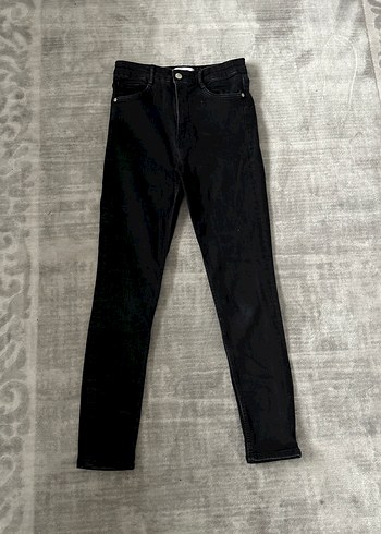 m Beden Siyah ikili pantolon Kadın Denim Pantolon - Günlük Şıklık