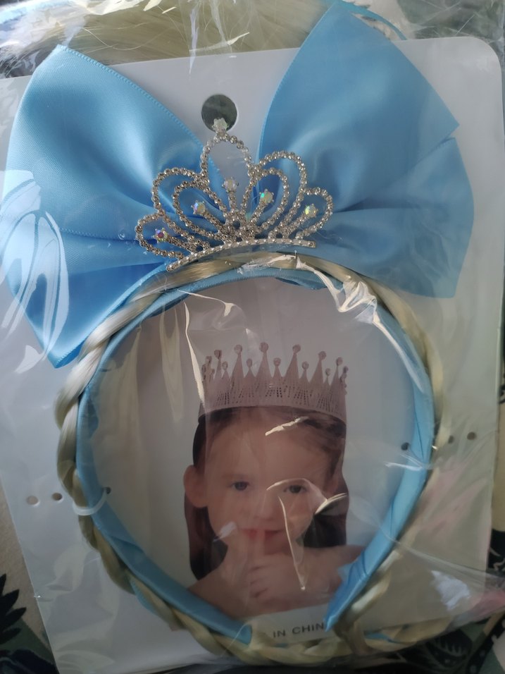 Mavi Fiyonklu prenses Çocuk Taç - Görsel 2