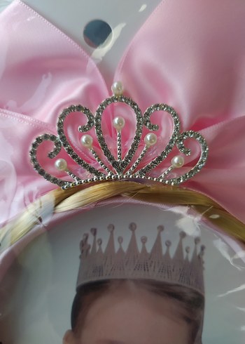 Pembe prenses çocuk tacı - Görsel 3