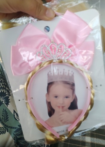 Pembe prenses çocuk tacı - Görsel 4