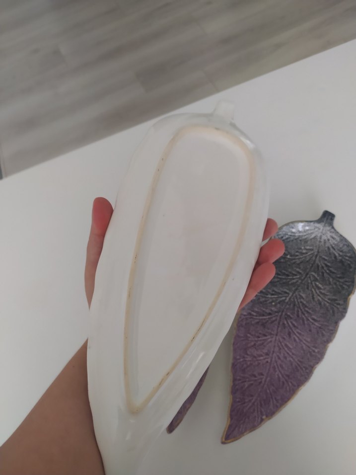 yaprak model seramik üçlü set - Görsel 4