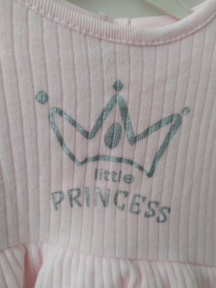 Pembe Uzun Kollu Kız Çocuk Elbise - Görsel 4