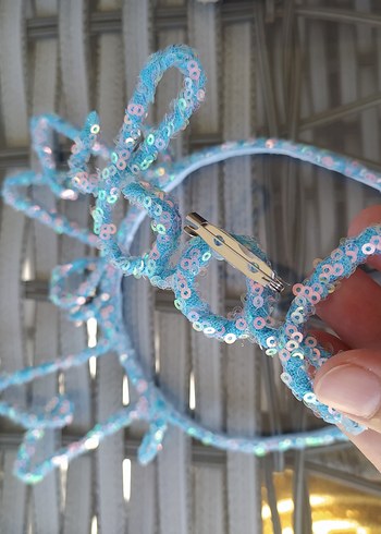 Altın Payetli mom dad Taç - Görsel 3