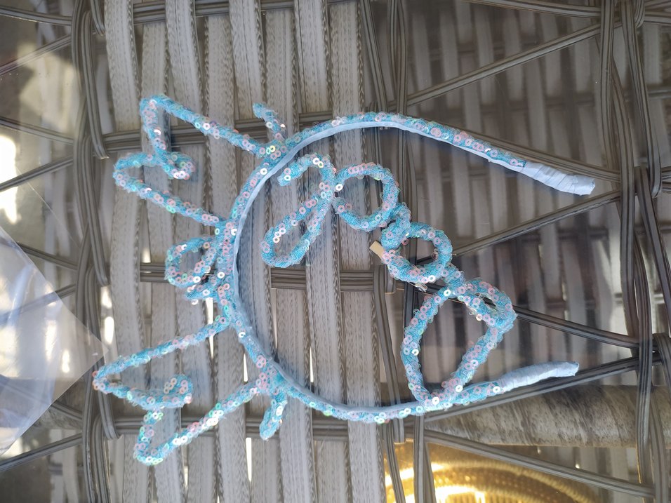 Altın Payetli mom dad Taç - Görsel 2