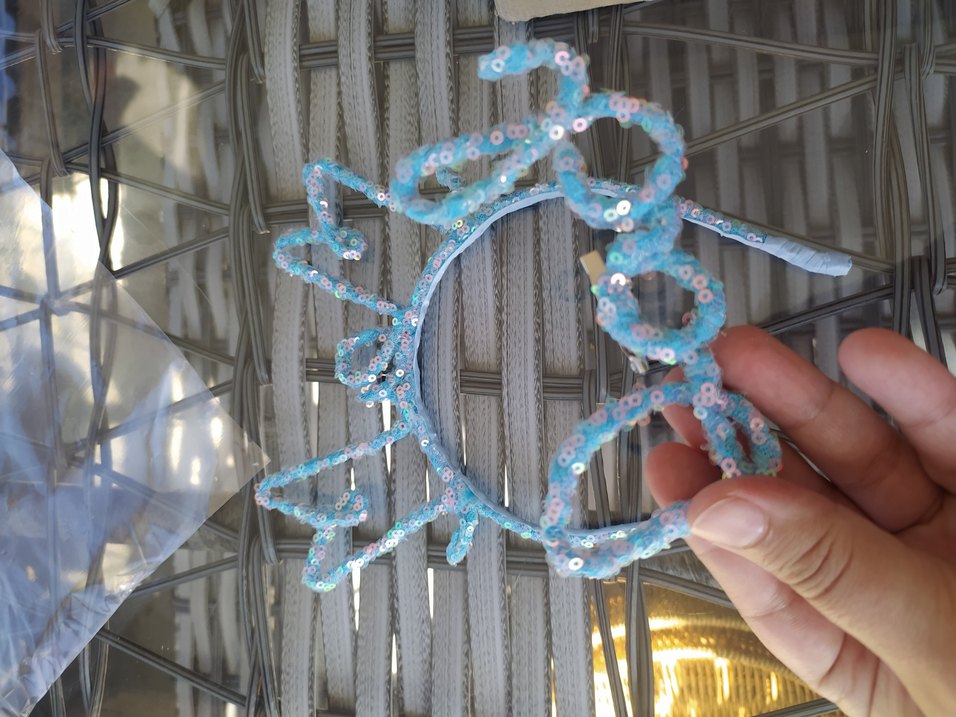 Altın Payetli mom dad Taç - Görsel 4