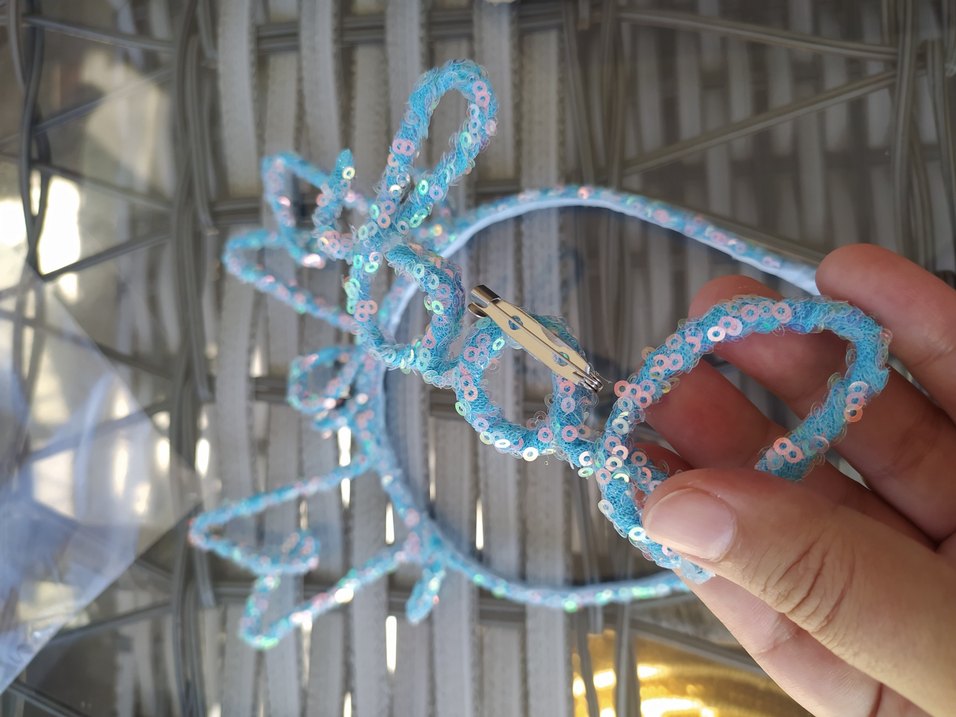 Altın Payetli mom dad Taç - Görsel 3