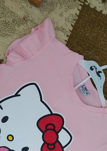 Hello Kitty Baskılı Pembe Kız Bebek Takımı - Görsel 2