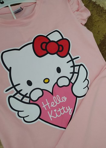 Hello Kitty Baskılı Pembe Kız Bebek Takımı - Görsel 5