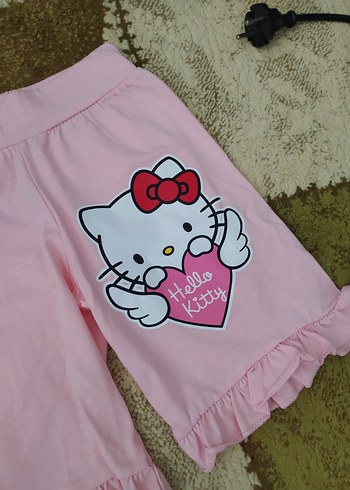 Hello Kitty Baskılı Pembe Kız Bebek Takımı - Görsel 4