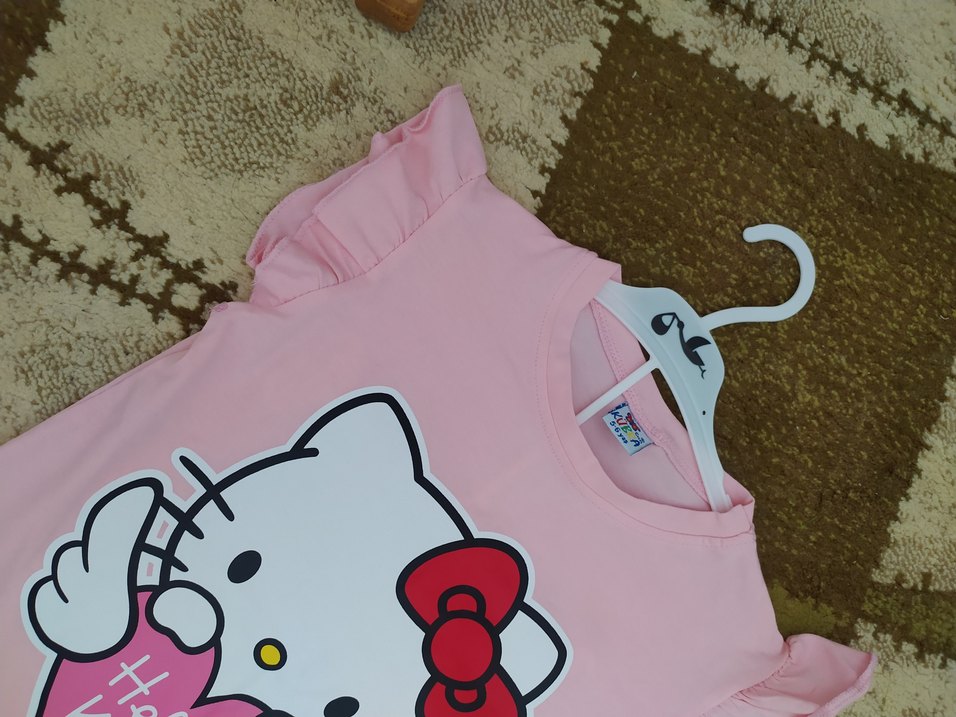 Hello Kitty Baskılı Pembe Kız Bebek Takımı - Görsel 2