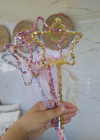 payetli prenses taç ve asa - Görsel 2