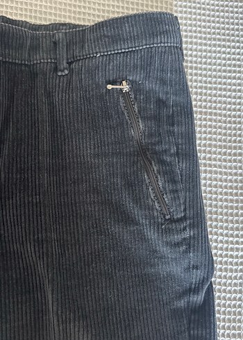 s/m Beden gri Renk Gri Kot Pantolon, Kemerli, Günlük