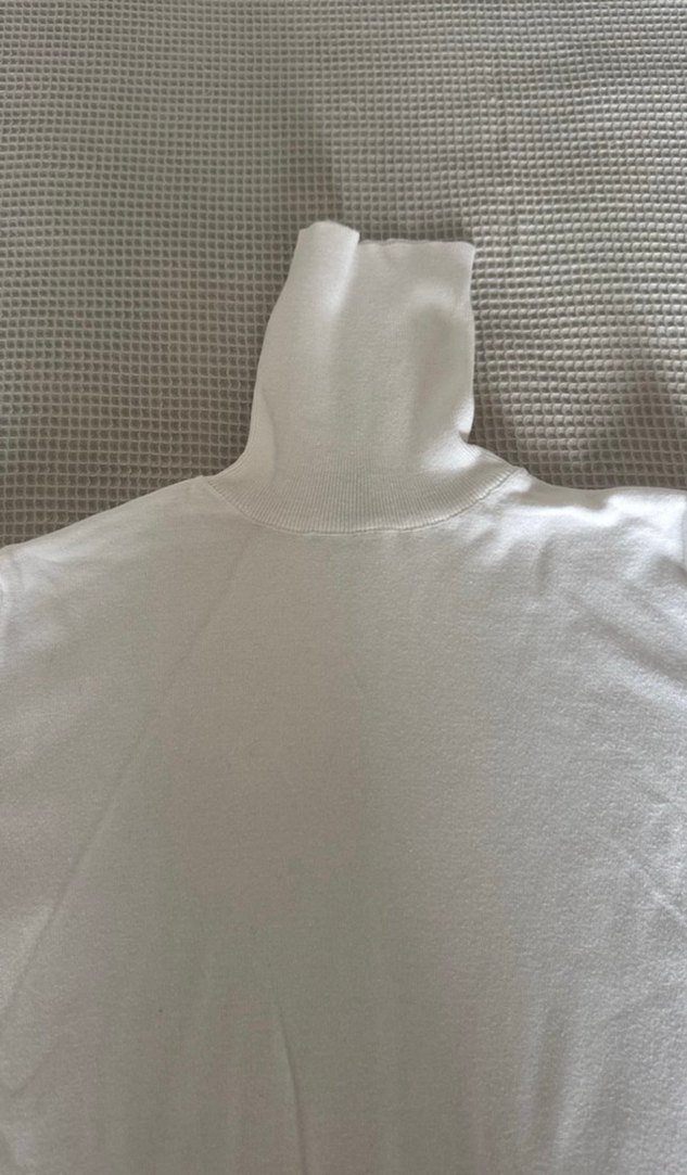 Beyaz Balıkçı Yaka Kadın Triko - Görsel 2