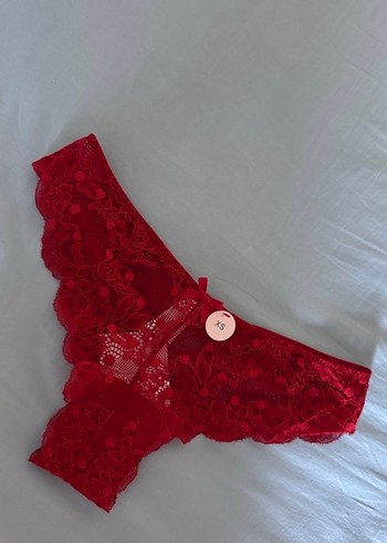 Nakışlı Kırmızı Midi Kadın İç Çamaşırı - Görsel 2