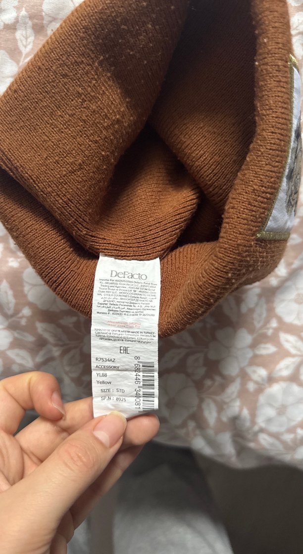 Kadın Kahverengi Triko Bere - Görsel 3