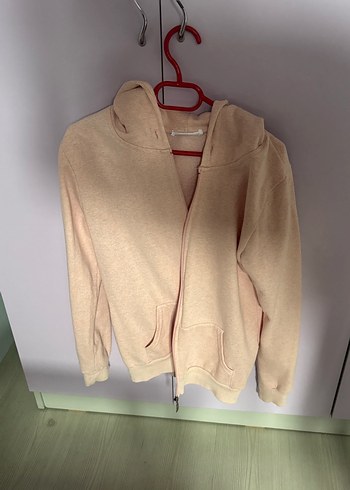 Bej Midi Uzun Kollu Salaş Hamile Hırkası - Görsel 3