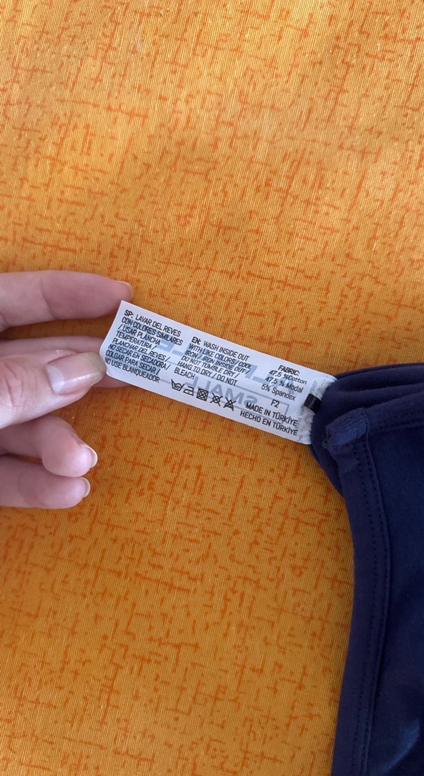 Kadın Lacivert V Yakalı Denim Crop Top - Görsel 5