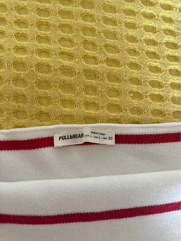 Çizgili Straplez Üst - Görsel 3