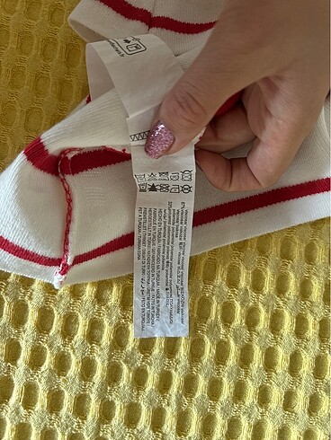 Çizgili Straplez Üst - Görsel 4