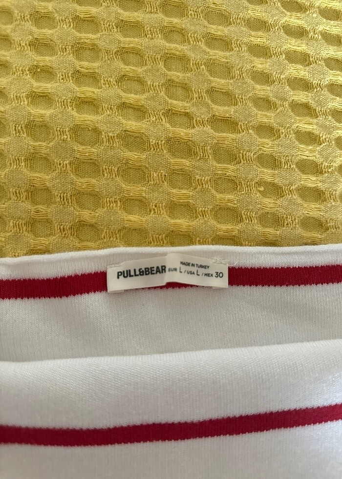 Çizgili Straplez Üst - Görsel 3