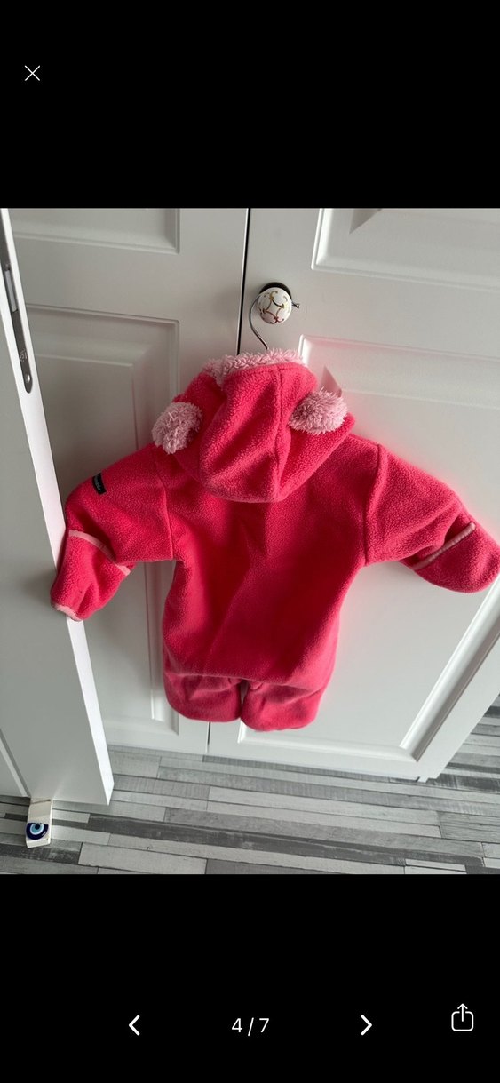 Columbia Fermuarlı Pembe Bebek Tulumu - Görsel 4