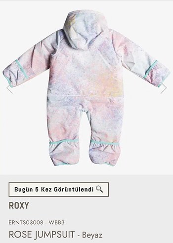 Roxy Kız Bebek Çok Renkli Tie-Dye Kaydırmaz Tulumu - Görsel 14