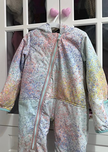 Roxy Kız Bebek Çok Renkli Tie-Dye Kaydırmaz Tulumu - Görsel 3