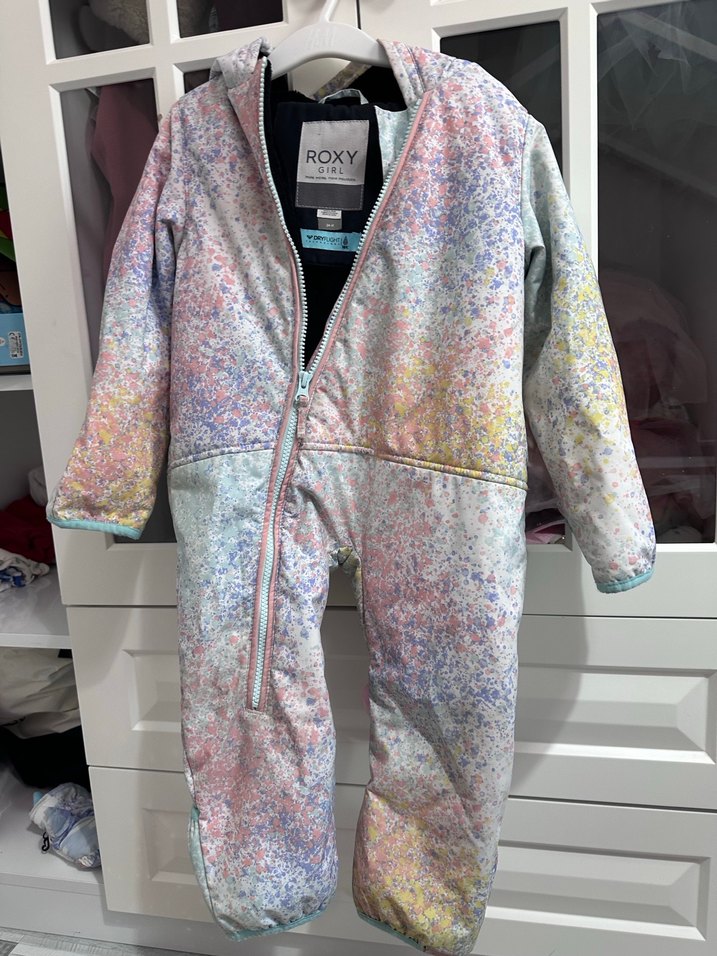 Roxy Kız Bebek Çok Renkli Tie-Dye Kaydırmaz Tulumu - Görsel 2