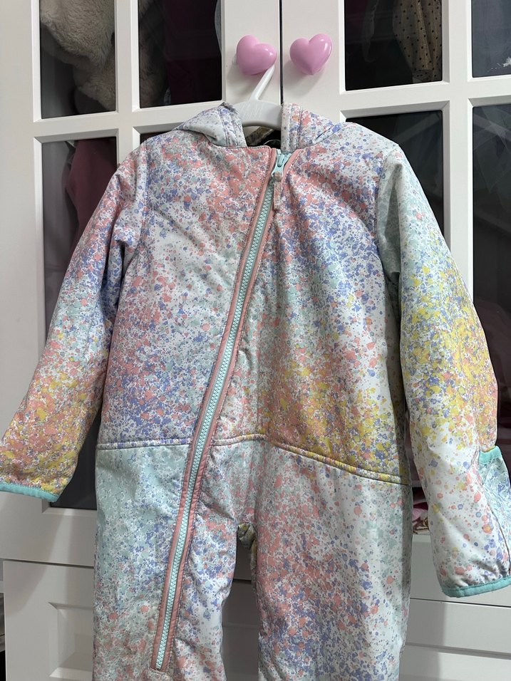 Roxy Kız Bebek Çok Renkli Tie-Dye Kaydırmaz Tulumu - Görsel 3