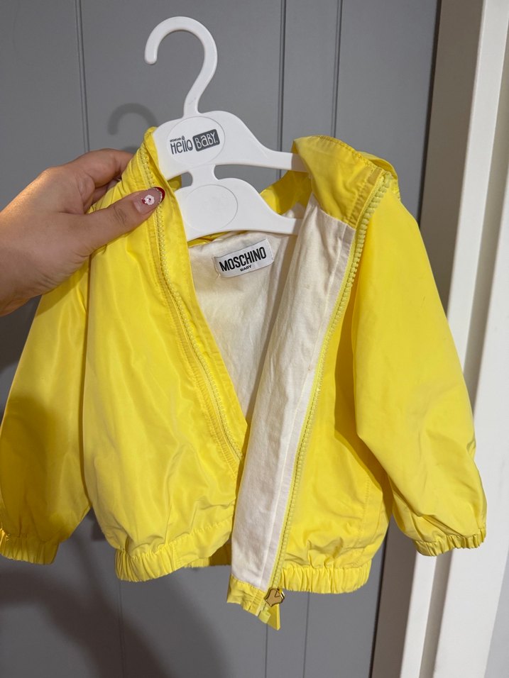 Erkek Çocuk moschino Sarı Fermuarlı Ceket - Görsel 3