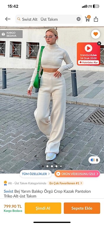 Stradivarius Swist takım