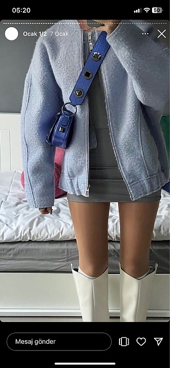 Zara Zara mavi bomber ceket