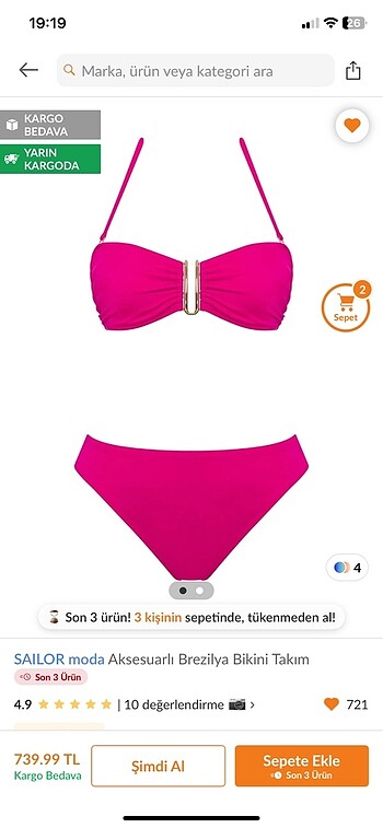 Bembe bikini takım