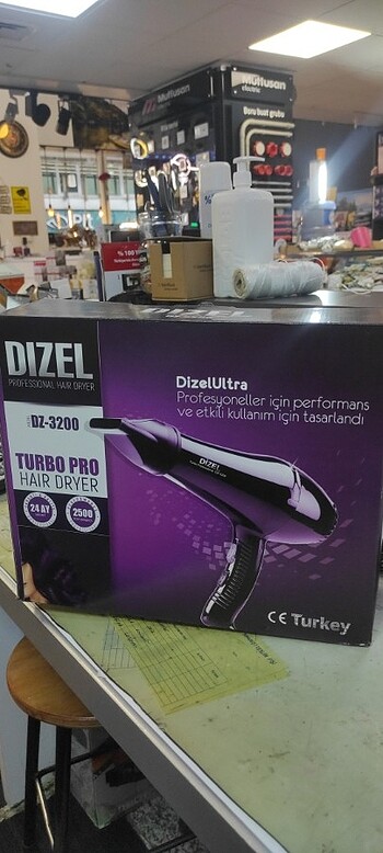 Dizel turbo pro professional saç kurutma sıfır 