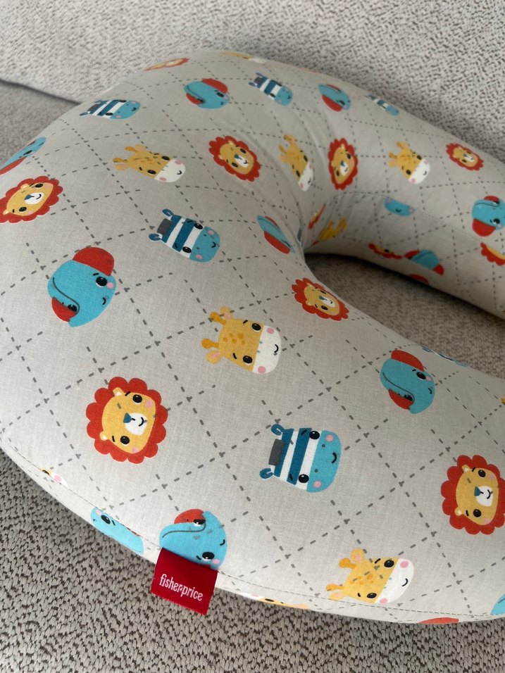 Gri Desenli Emzirme ve Hamilelik Yastığı - Görsel 2